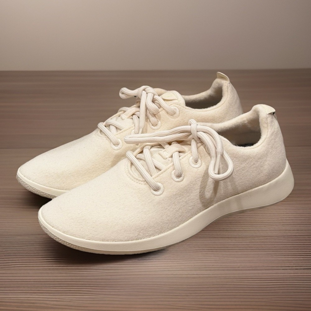 Allbirds Wool Runners Cream Natural White Women's Size 9 Sneakers Lightweight